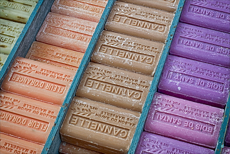 Rows of Scented Soaps 