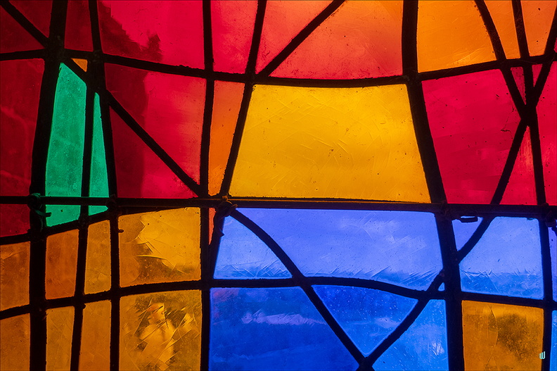 Mondrianesque stained glass