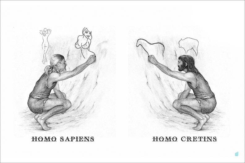 Homo Sapiens - Homo Cretins