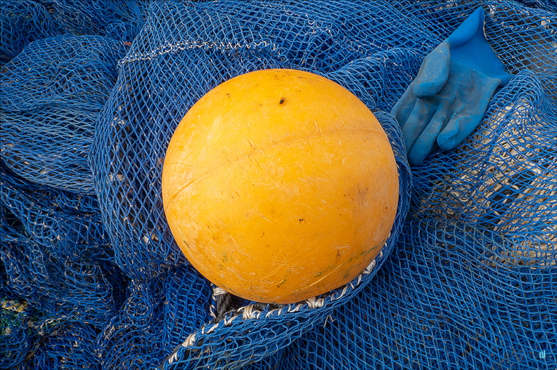 The orange floating ball