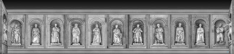 Uffizi - Panorama Statue